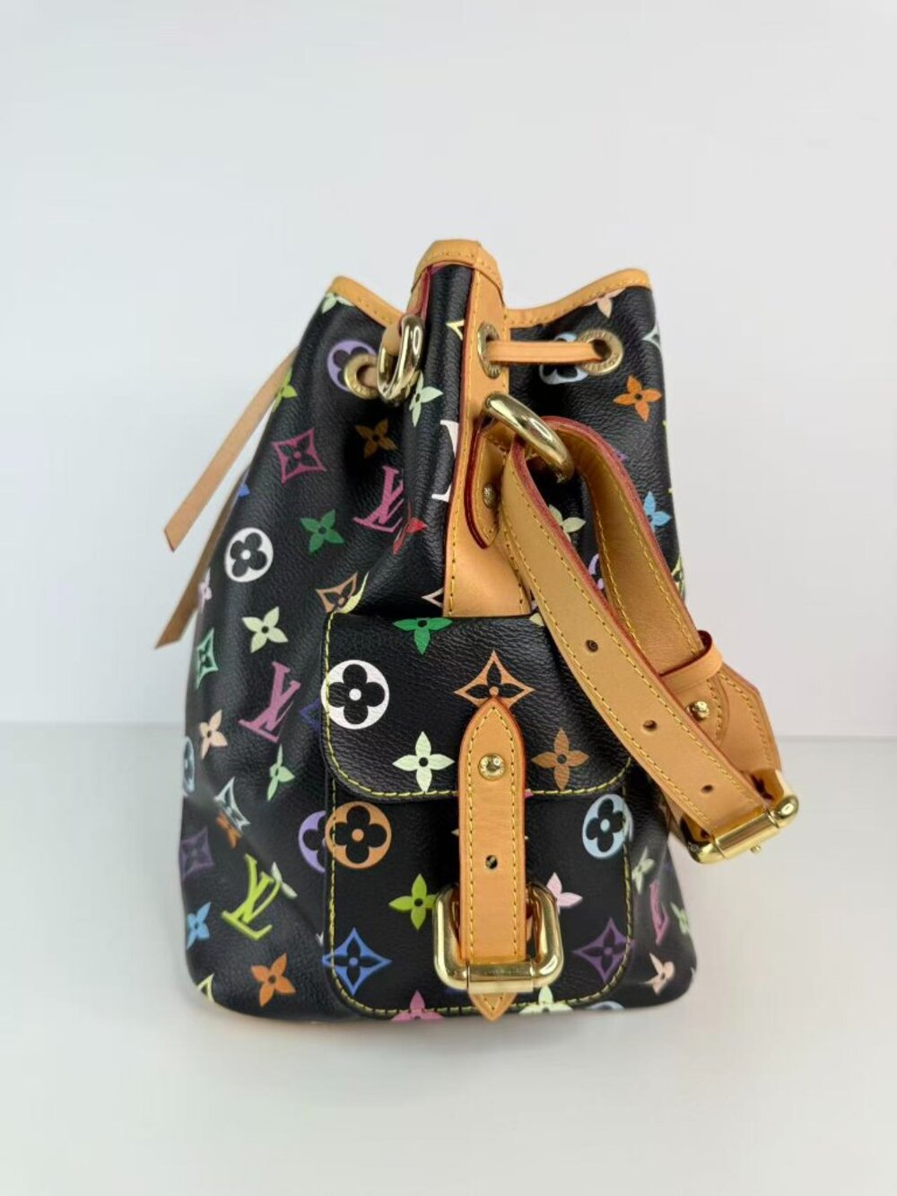 louis vuitton petit noe handbag monogram multicolor - Picture 6 of 13